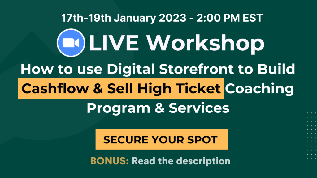 How to use digital products to sell high ticket coaching program